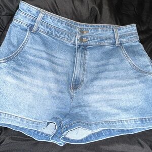 Kut from the Kloth Women’s Jane High Rise Cotton Denim Shorts Size 10